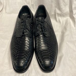 GACCO ANACONDA SHAPED OXFORD LEATHER DRESS SHOES